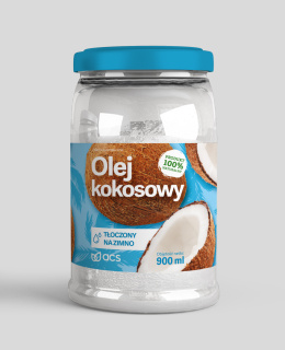 Olej kokosowy tłoczony na zimno 900ml