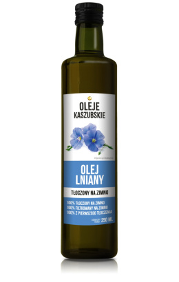 Olej lniany tłoczony na zimno 250ml