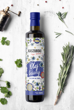 Olej lniany tłoczony na zimno 500 ml edycja limitowana