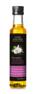 Olej rzepakowy tłoczony na zimno czosnek rozmaryn 250ml