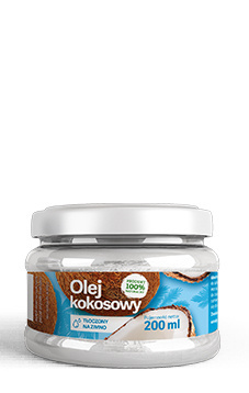 olej kokosowy tłoczony na zimno 200ml