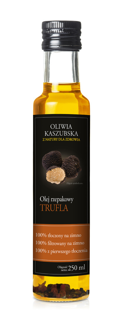 olej rzepakowy tłoczony na zimno o smaku trufli 250ml olej rzepakowy tłoczony na zimno o smaku trufli 250ml